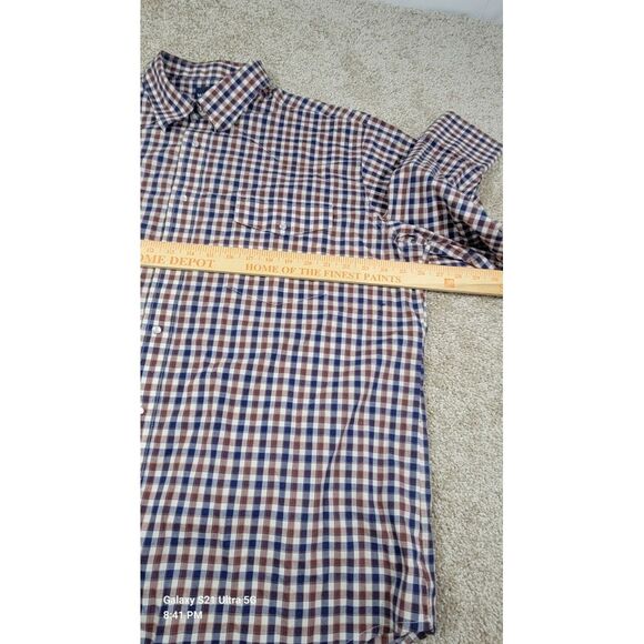 Wrangler Shirt Mens XXL Red Blue Plaid Western Pearl Snap Long Sleeve Cowboy - Picture 6 of 9